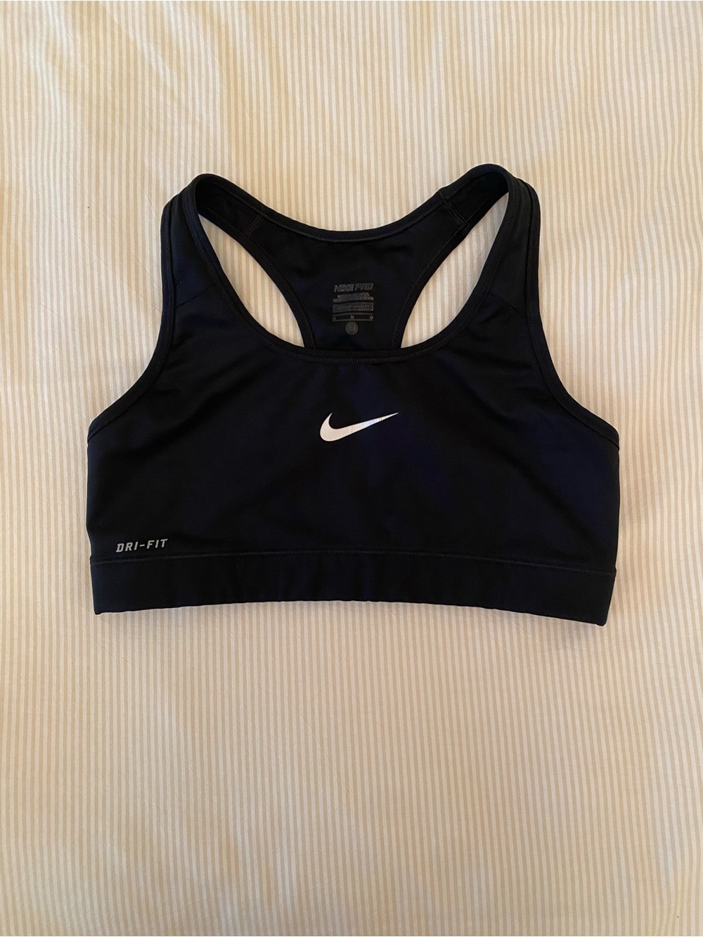 Nike Dri-FIT Black Racerback Sports Bra